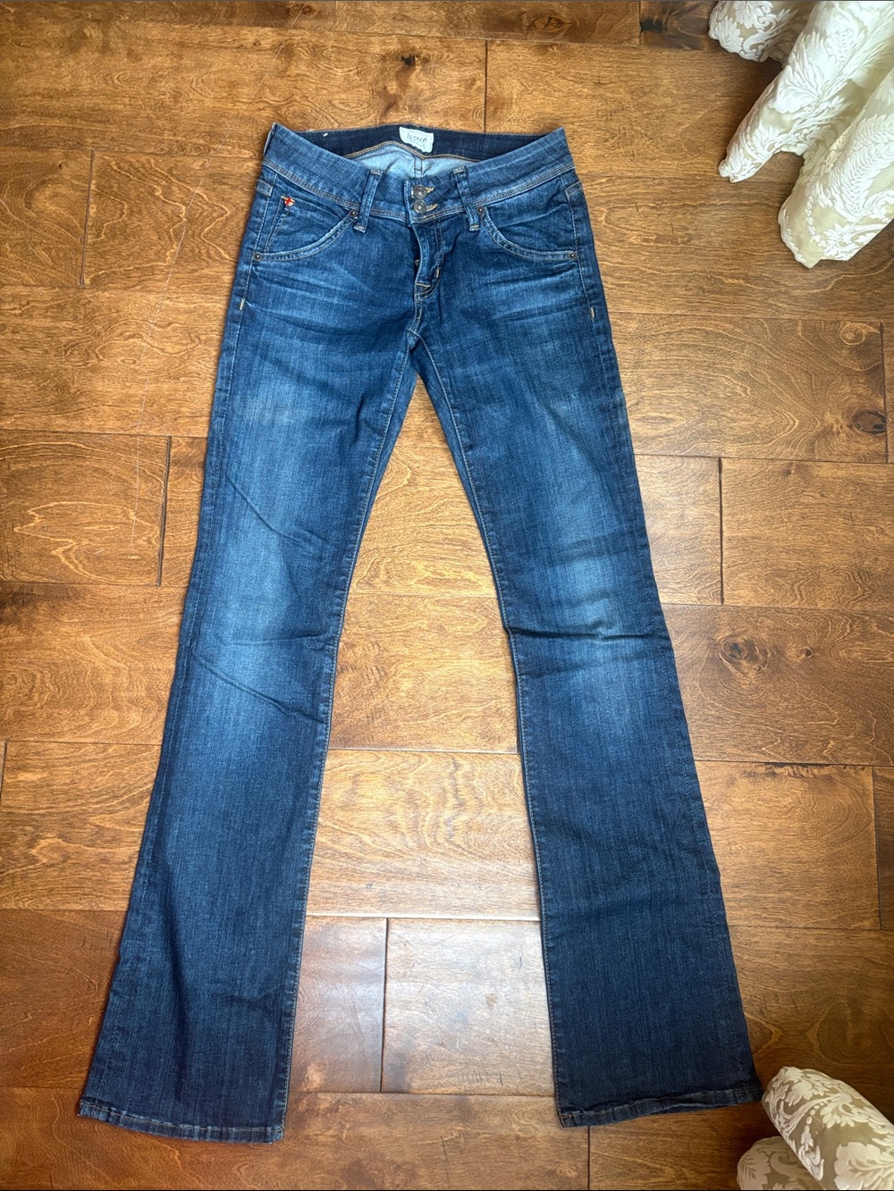 Hudson Jeans Dark Indigo Flare Wide-Leg Jeans